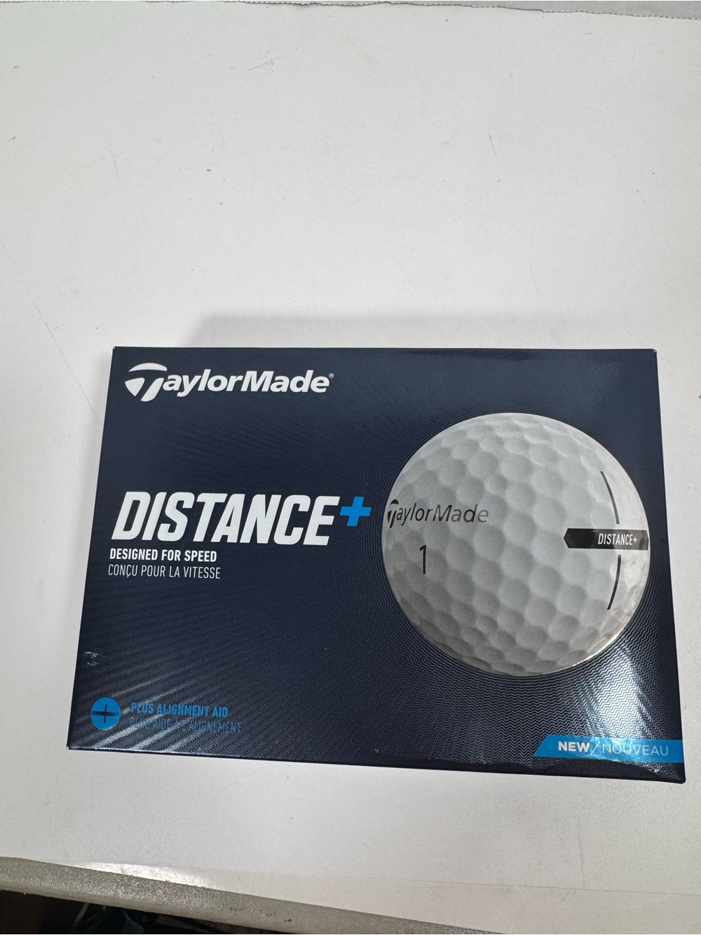 TaylorMade White & Navy Distance+ Golf Ball Sleeve